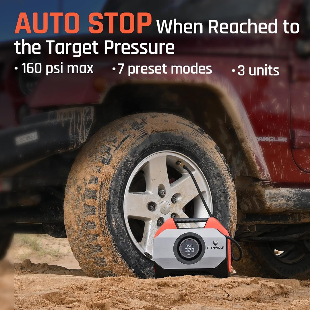 VORTEX S6 Tire Inflator Portable Air Compressor Off-Road Tire Inflator for Heavy-duty Vehicles