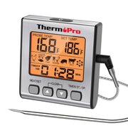 LABART TP16S Digital Meat Thermometer with Timer & Backlight for BBQ, Grill, Smoker & Candy