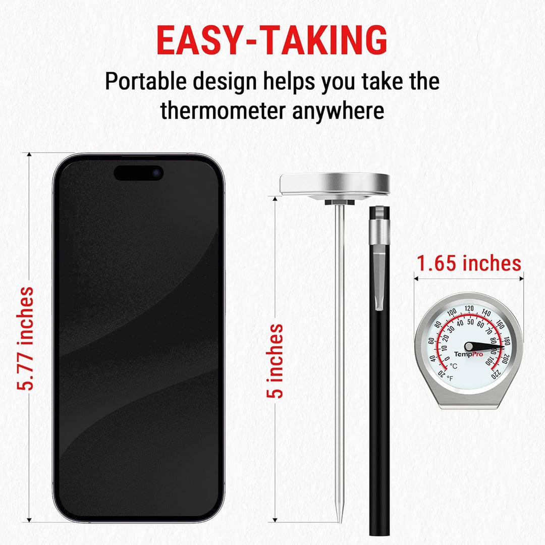 ThermoPro APT418 Instant Read Meat Thermometer with 5'' Stainless Steel Probe