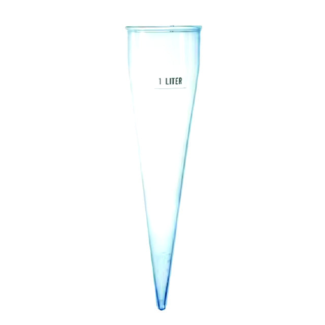 1000 ML, Graduated Borosilicate Glass 3.3, Imhoff Cone for Sedimentation and Biofloc test