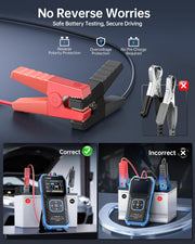 LABART BTM-24 Car Battery Tester 12V 24V, 0-2000 CCA Automotive Alternator Tester, Battery Life Voltage Internal Resistance Charging