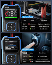 LABART BTM-24 Car Battery Tester 12V 24V, 0-2000 CCA Automotive Alternator Tester, Battery Life Voltage Internal Resistance Charging