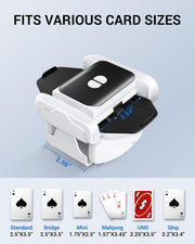 LABART One-Click Automatic Card Shuffler-Rechargeable for 1-2 Decks Low Noise & Efficient for Poker