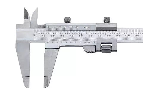 Stainless Steel Non-Digital Caliper, Metric Manual Micrometer, 0.02mm Accuracy