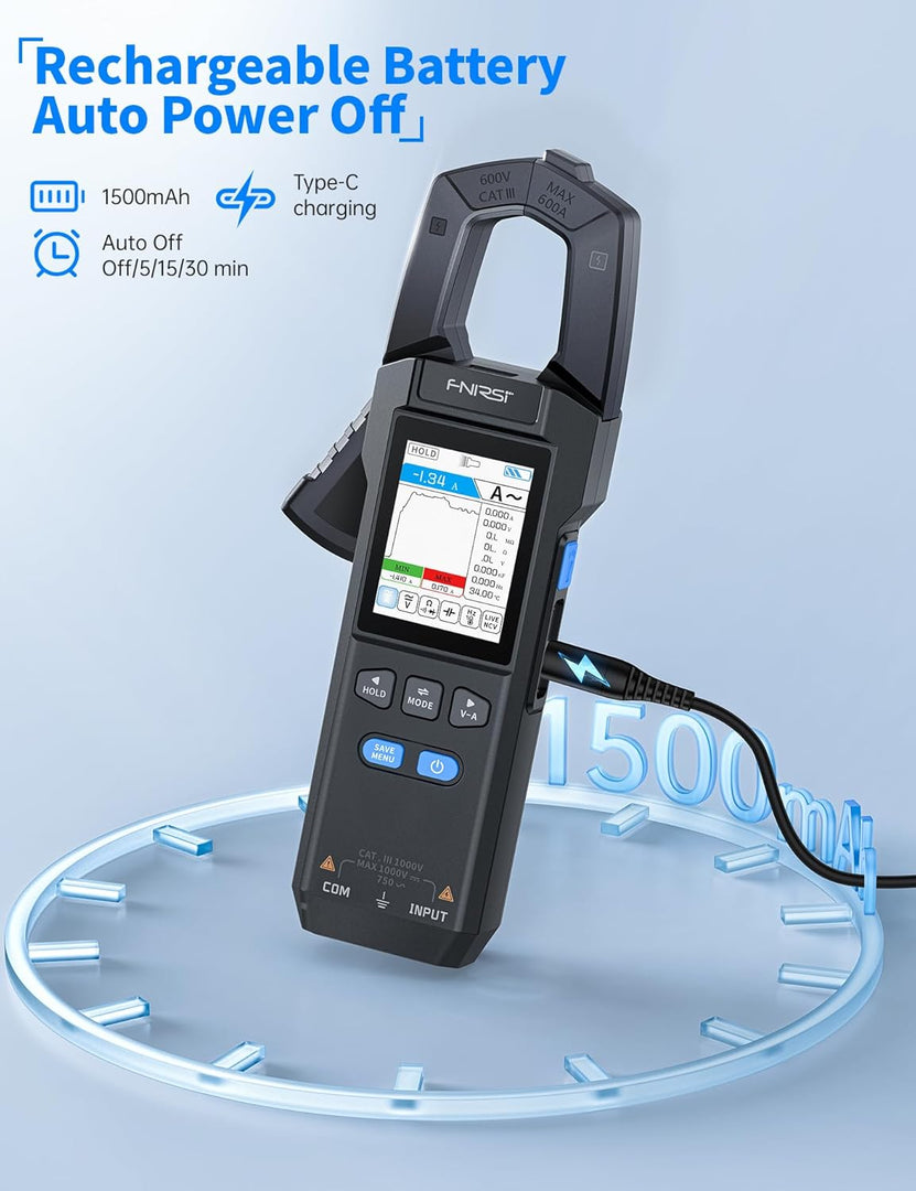 LABART DMC-100 AC/DC Voltage Current Continuity Capacitance Diode Resistance Temperature Clamp Multimeter