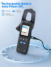 LABART DMC-100 True RMS Digital Clamp Meter – 600A AC/DC Multimeter with NCV & Temperature Measurement
