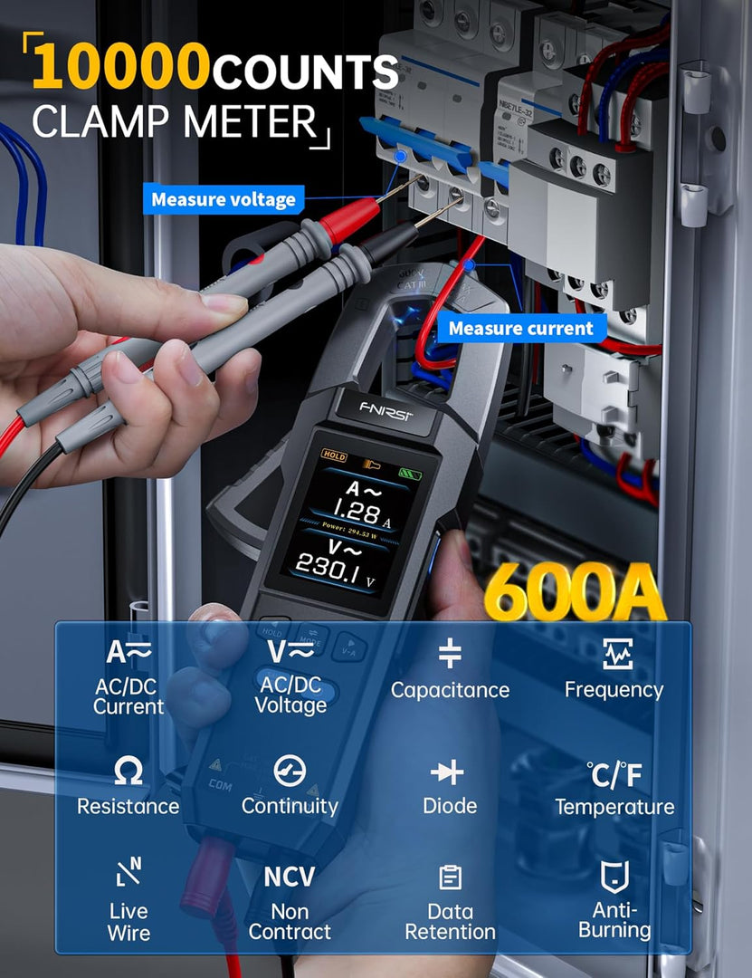 LABART DMC-100 AC/DC Voltage Current Continuity Capacitance Diode Resistance Temperature Clamp Multimeter