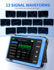 LABART DSO-510 Handheld Oscilloscope DDS Signal Generator 2 in 1 Digital Portable Automotive Oscilloscope 2.8 inch TFT 10MHz Bandwidth
