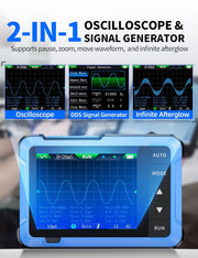 LABART DSO-510 Handheld Oscilloscope DDS Signal Generator 2 in 1 Digital Portable Automotive Oscilloscope 2.8 inch TFT 10MHz Bandwidth