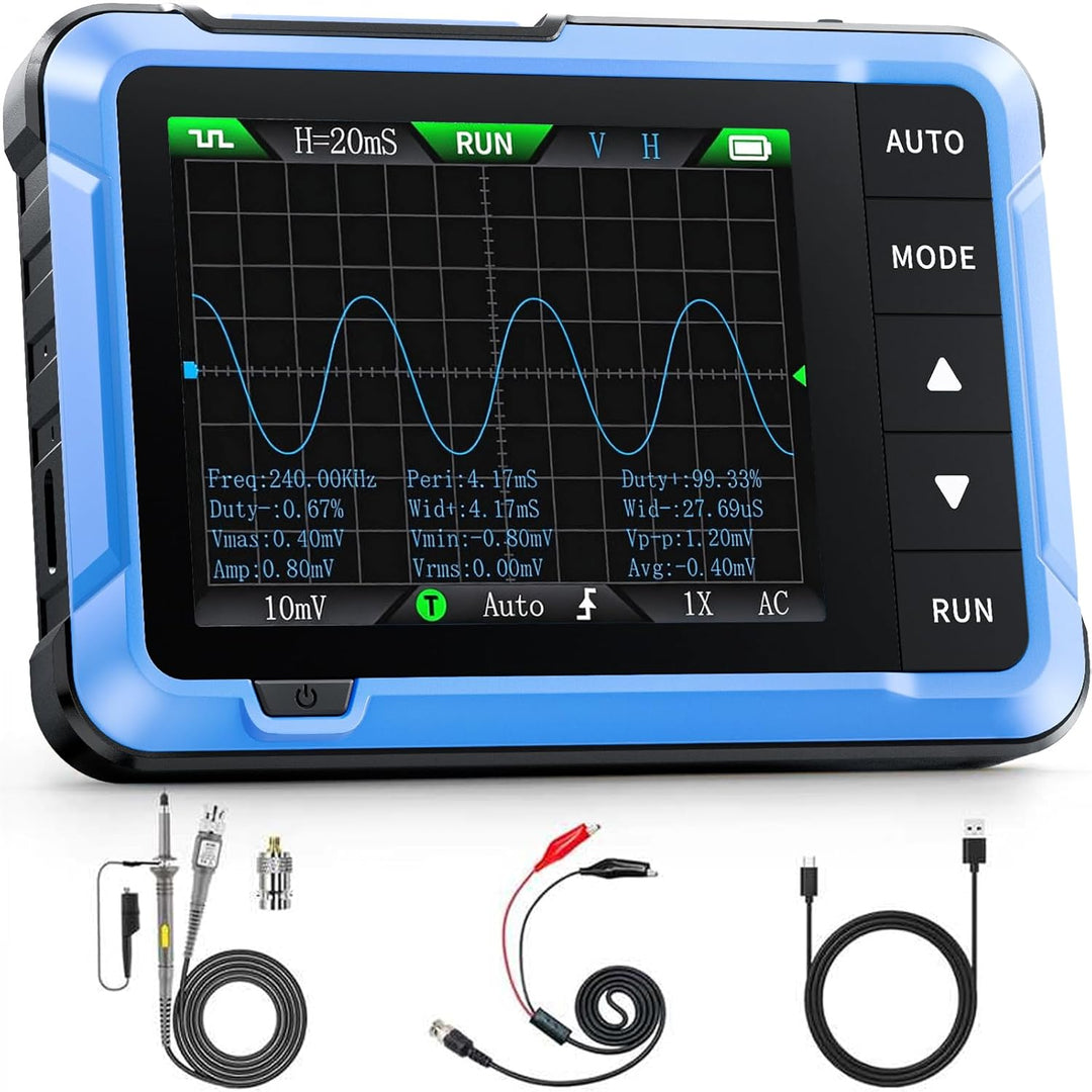 LABART DSO-510 Handheld Oscilloscope DDS Signal Generator 2 in 1 Digital Portable Automotive Oscilloscope 2.8 inch TFT 10MHz Bandwidth