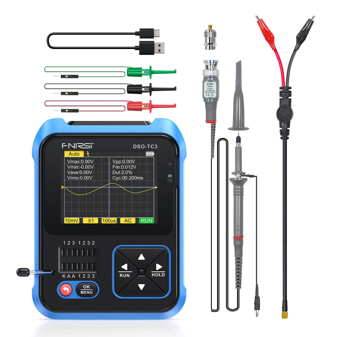 LABART DSO-TC3 Oscilloscope - 3-in-1 Handheld Oscilloscope & DDS Signal Generator & Transistor Tester