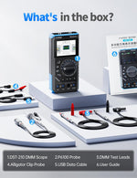 Load image into Gallery viewer, LABART DST-210 Handheld Oscilloscope 10MHz Bandwidth, 19999 Counts, Digital Oscilloscope Multimeter DDS Generator 3 IN 1