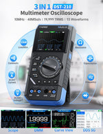 Load image into Gallery viewer, LABART DST-210 Handheld Oscilloscope 10MHz Bandwidth, 19999 Counts, Digital Oscilloscope Multimeter DDS Generator 3 IN 1