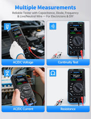 LABART DST-210 Handheld Oscilloscope 10MHz Bandwidth, 19999 Counts, Digital Oscilloscope Multimeter DDS Generator 3 IN 1