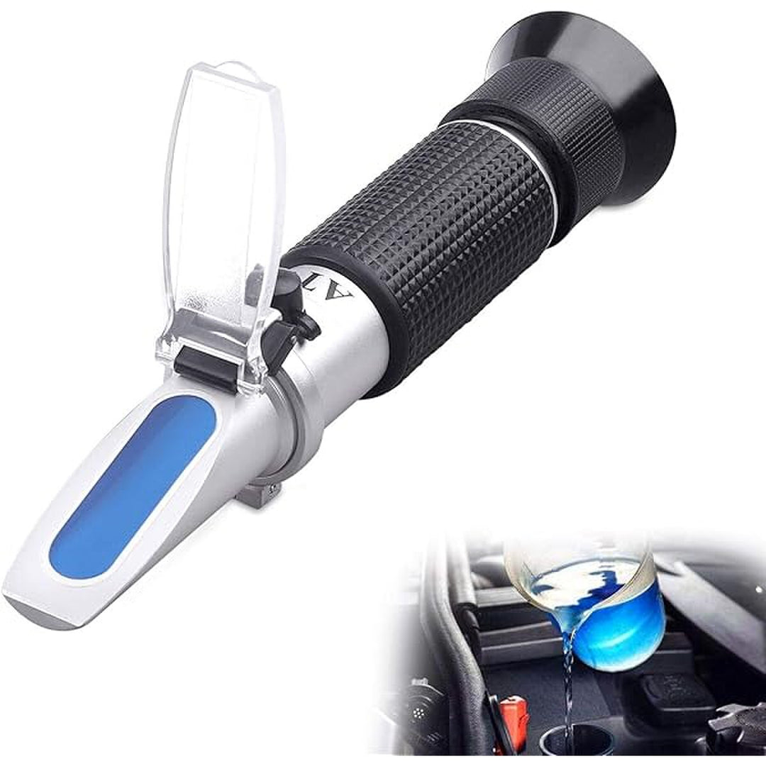 Car Antifreeze System Ethylene Glycol 0-100% &  Propylene Glycol Freezing point -70~0°C Battery Acid 1.10-1.40 kg/l Cleaning fluid Refractometer with ATC