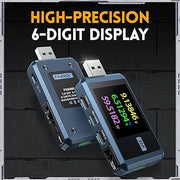 LABART FNB48P BT USB Tester Type-C Fast Charge Detector Voltage, Current, Power & Capacity Tester with Bluetooth