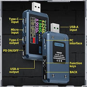 LABART FNB48P BT USB Tester Type-C Fast Charge Detector Voltage, Current, Power & Capacity Tester with Bluetooth