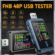 LABART FNB48P BT USB Tester Type-C Fast Charge Detector Voltage, Current, Power & Capacity Tester with Bluetooth