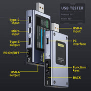 LABART FNB58 USB Battery Tester Voltmeter Ammeter Type-C Fast Charge Detection Trigger Capacity Measurement Ripple Measurement