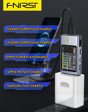 LABART Upgraded Bluetooth USB Tester, Power Multimeter 4-28V 7A LCD A&C Voltage Current Power Tester FNB58 BT
