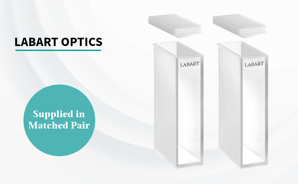 LABART™ 20mm Pathlength, 7.0ml Glass Spectrophotometer Cuvette, 2 Windows G-105