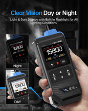 LABART GD-02 Gas Leak Detector for Natural Gas, Methane, Propane & Isobutane, 14” Flexible Gooseneck, Fast Response with Triple Alarm & IPS Display