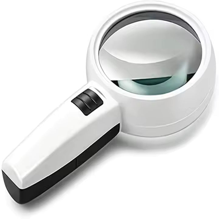 High-Power Led Magnifier Glass, with Light Large Distortion 30 Times Hd Magnification