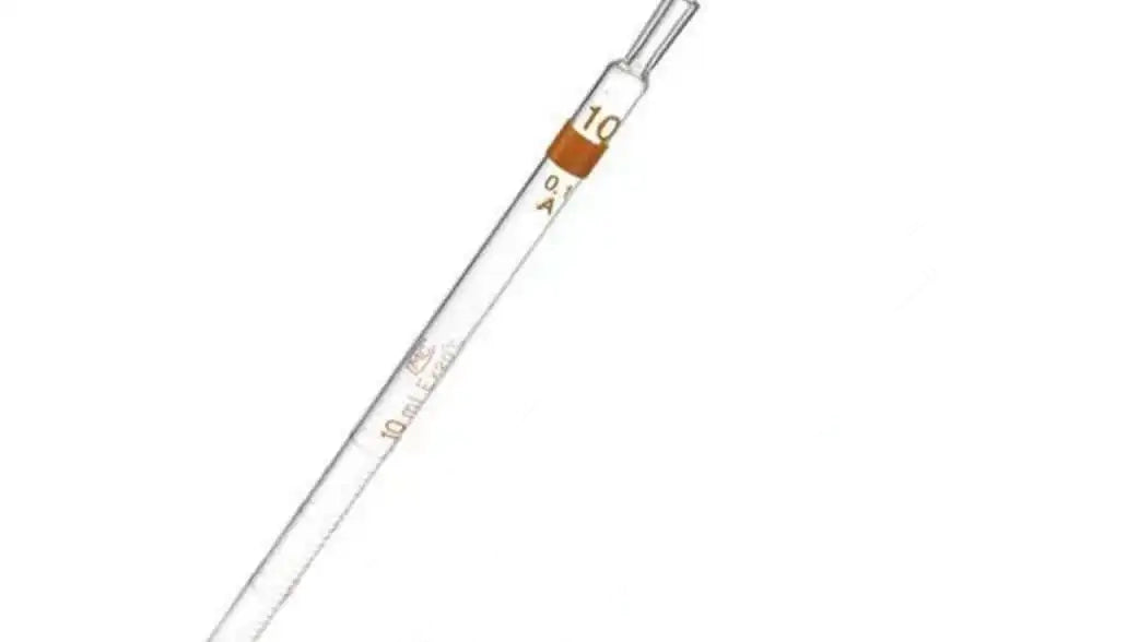 10 ml Serological Pipettes with Clear Graduations with Rubber Bulb