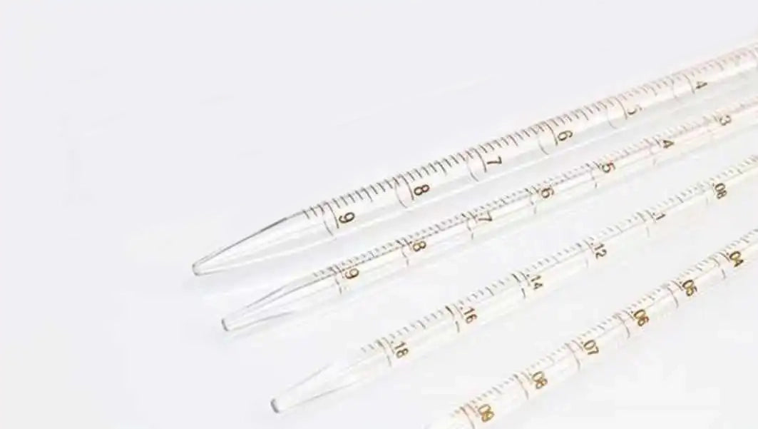 10 ml Serological Pipettes with Clear Graduations with Rubber Bulb