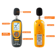 LABRAT Digital Sound Level Meter with LCD Display 30~130 dB SLM-100 with Certificate