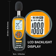 LABRAT Digital Sound Level Meter with LCD Display 30~130 dB SLM-100 with Certificate