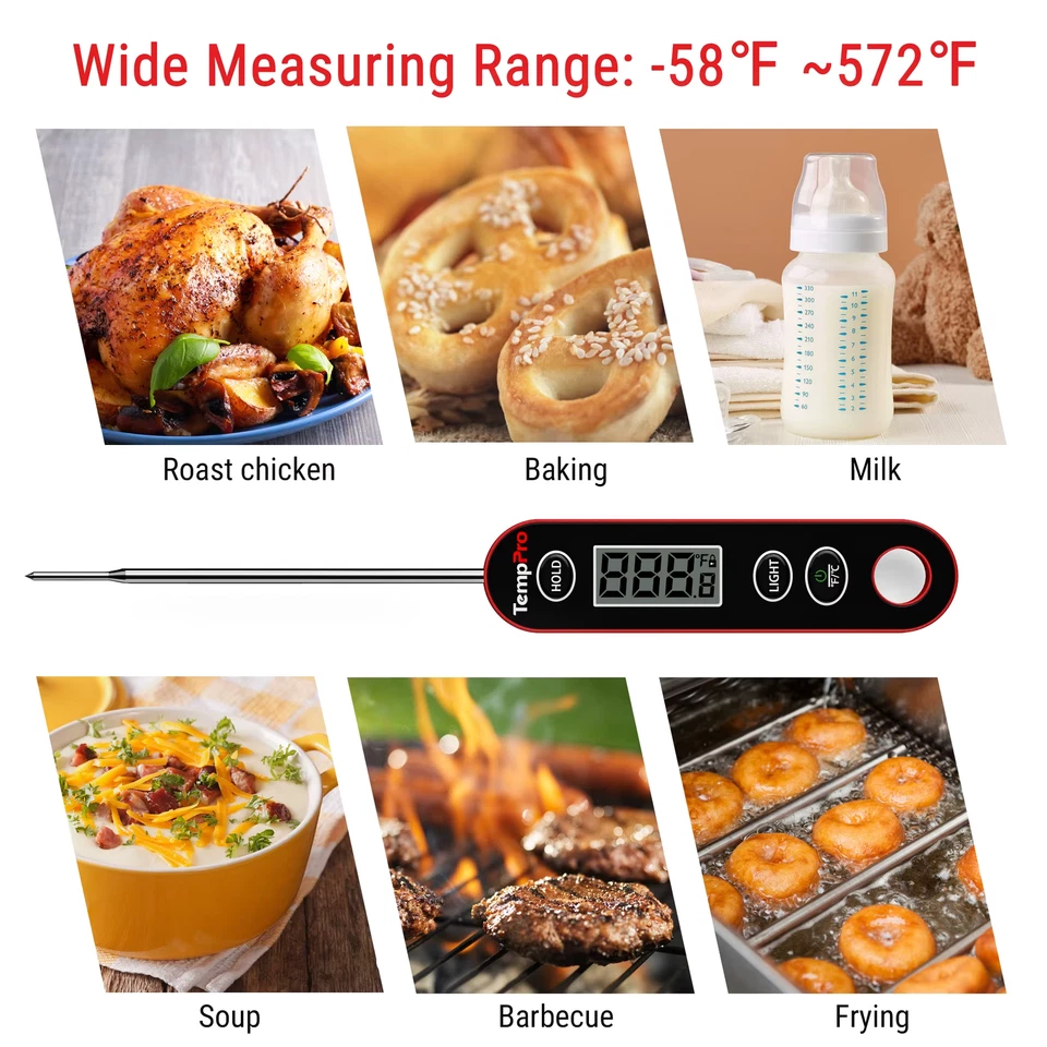 ThermoPro IC6030 Digital Kitchen Instant Read Meat Thermometer for BBQ Cooking