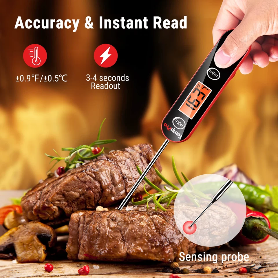ThermoPro IC6030 Digital Kitchen Instant Read Meat Thermometer for BBQ Cooking