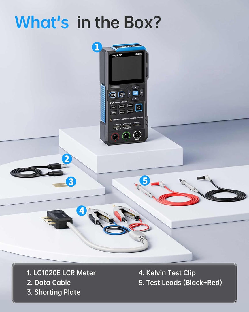 LABART LC1020E High Precision Handheld Digital Bridge LCR ESR Tester
