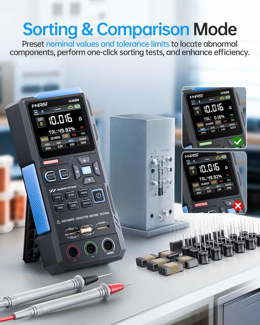 LABART LC1020E High Precision Handheld Digital Bridge LCR ESR Tester