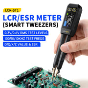 LABART LCR-ST1 Smart LCR Meter Tweezer 10kHz SMD Component Tester ESR, Resistance, Capacitance & Inductance Meter