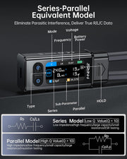 LABART LCR-ST2 Smart LCR Meter Tweezer 100kHz ESR & SMD Component Tester Auto Sort & Compare RLC Meter with Voltage & Continuity Test