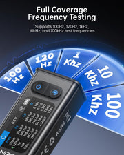 LABART LCR-ST2 Smart LCR Meter Tweezer 100kHz ESR & SMD Component Tester Auto Sort & Compare RLC Meter with Voltage & Continuity Test