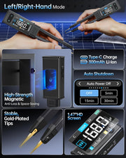 LABART LCR-ST2 Smart LCR Meter Tweezer 100kHz ESR & SMD Component Tester Auto Sort & Compare RLC Meter with Voltage & Continuity Test