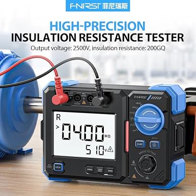 LABART High Precision Insulation Resistance Tester Megohmmeter 100/500/2500V One Click Measurement Automatic Discharge MRT-1050