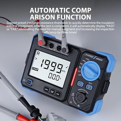 LABART High Precision Insulation Resistance Tester Megohmmeter 100/500/2500V One Click Measurement Automatic Discharge MRT-1050