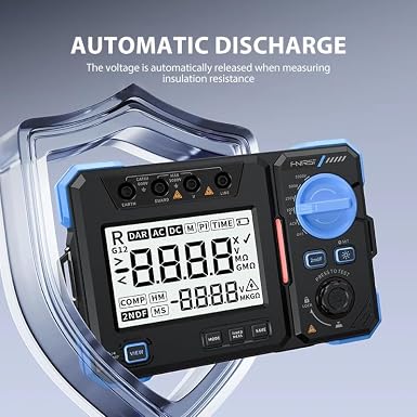 LABART High Precision Insulation Resistance Tester Megohmmeter 100/500/2500V One Click Measurement Automatic Discharge MRT-1050