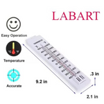 Load image into Gallery viewer, LABART Gera wet and dry bulb thermometer hygrometer humidity meter instrument wall mounted for home, workspace and Godown
