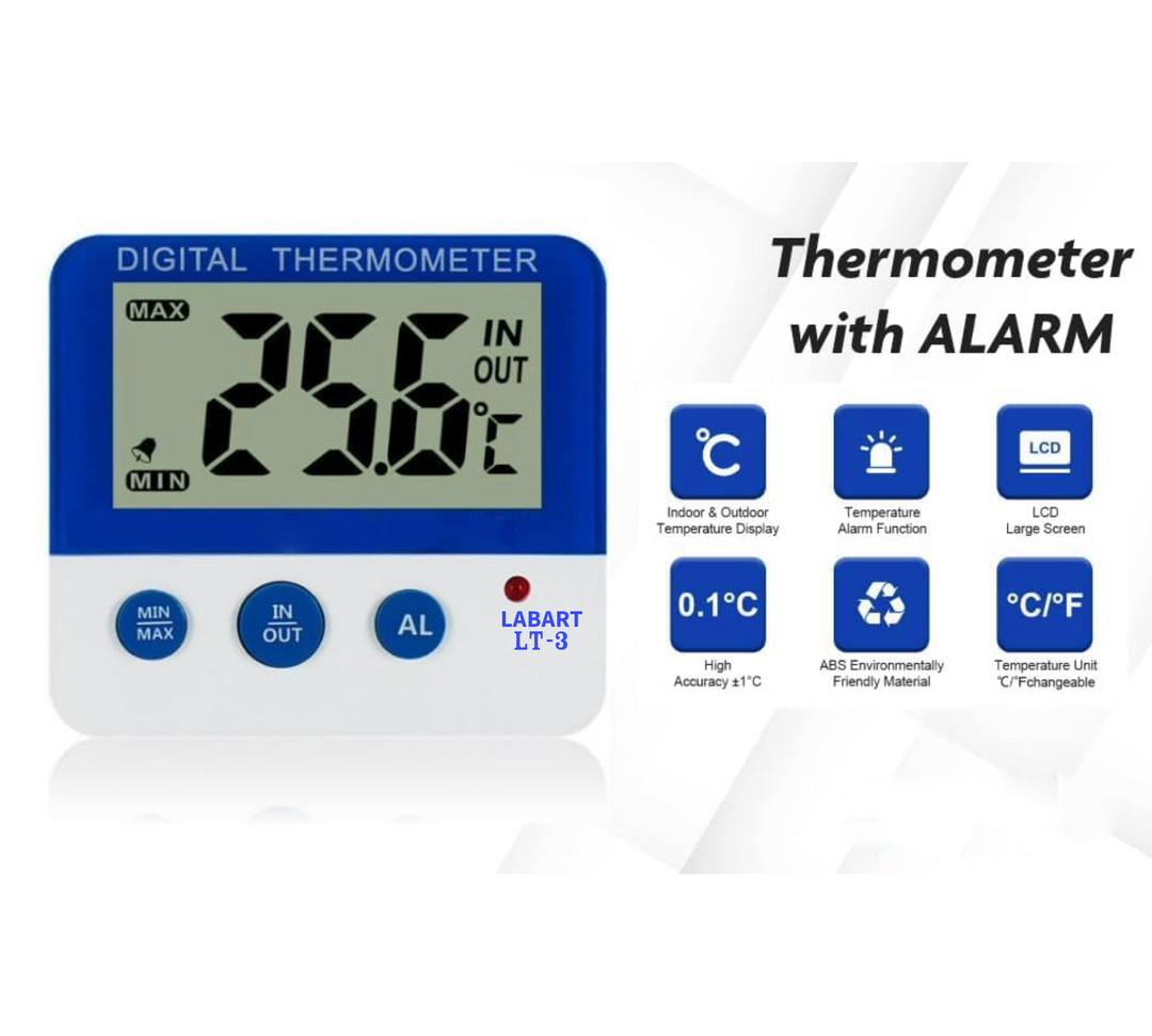 Fridge Freezer Thermometer Max/Min Memory & Alarm, LT-3