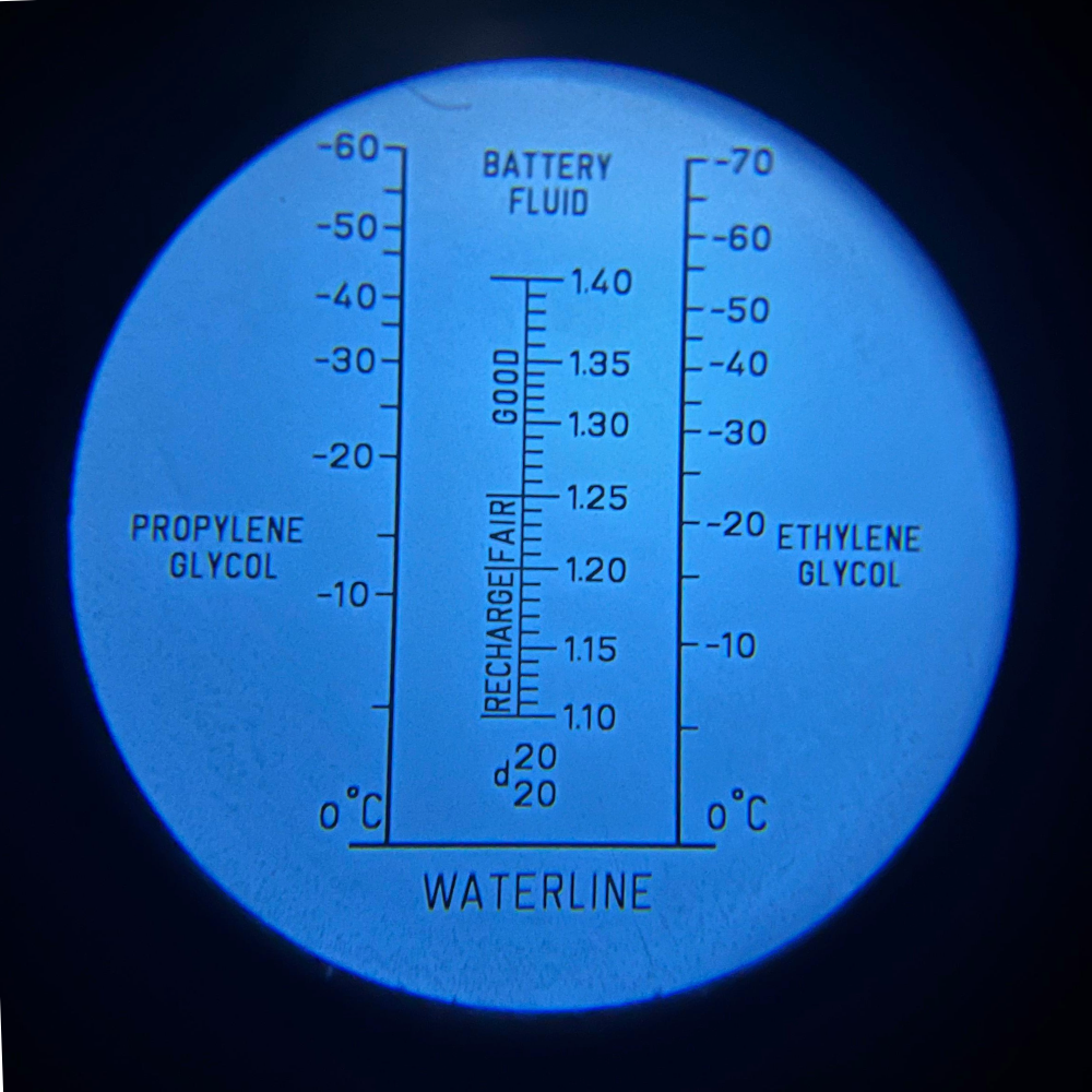 Car Antifreeze System Ethylene Glycol 0-100% &  Propylene Glycol Freezing point -70~0°C Battery Acid 1.10-1.40 kg/l Cleaning fluid Refractometer with ATC