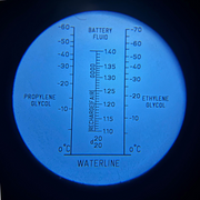 Car Antifreeze System Ethylene Glycol 0-100% &  Propylene Glycol Freezing point -70~0°C Battery Acid 1.10-1.40 kg/l Cleaning fluid Refractometer with ATC