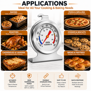 LABART Oven Thermometer, 0-300°C/100-600°F Smoker Temperature Gauge
