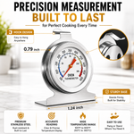 Load image into Gallery viewer, LABART Oven Thermometer, 0-300°C/100-600°F Smoker Temperature Gauge
