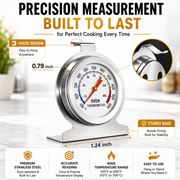 LABART Oven Thermometer, 0-300°C/100-600°F Smoker Temperature Gauge