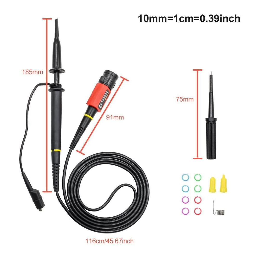 LABART P4100 High Voltage Oscilloscope Probe 100:1 2KV 100MHz 100X Safety BNC Connector for Oscilloscope